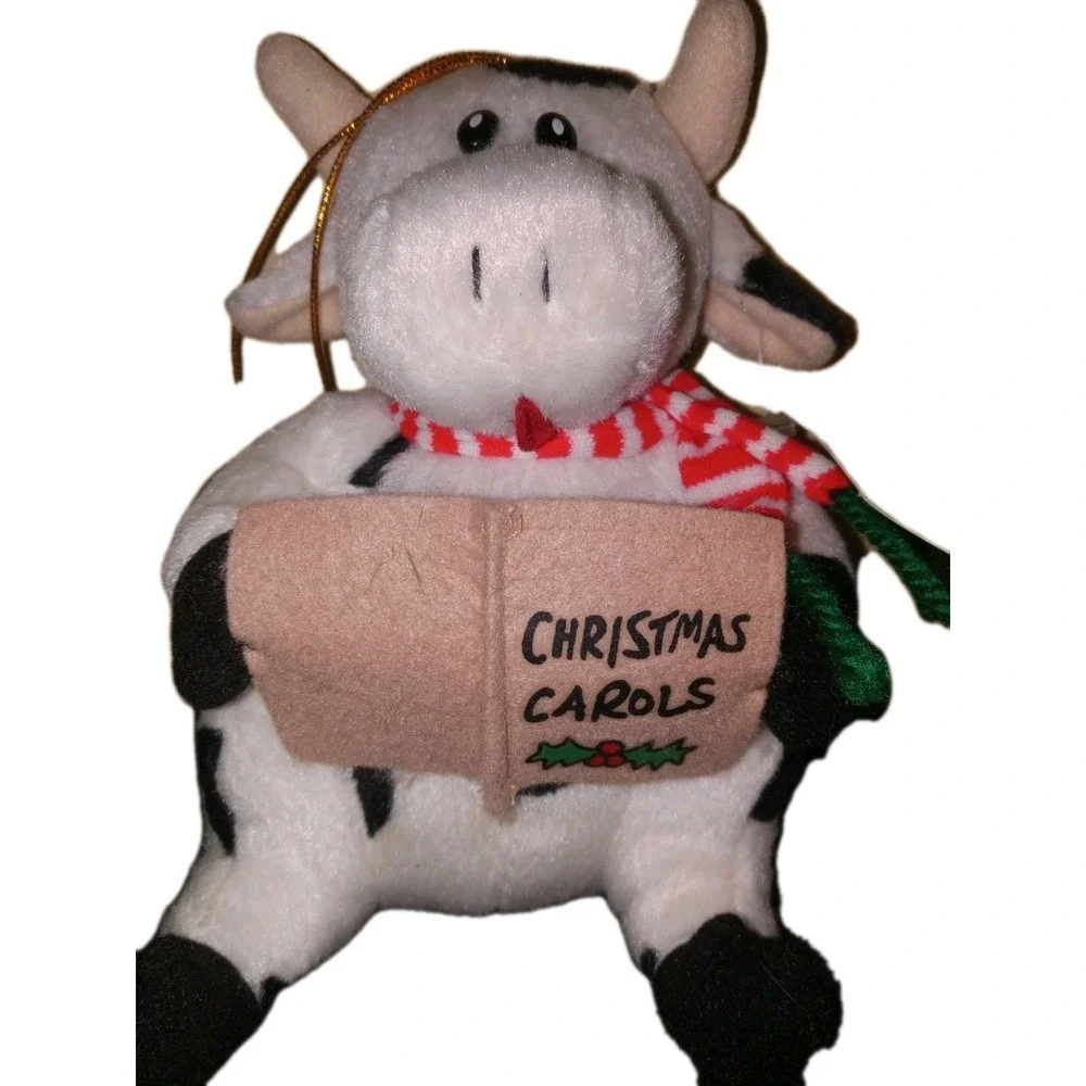 Kurt Adler Carolin Critters Cow Plush Ornament 6